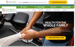 Journey Family Chiropractic website