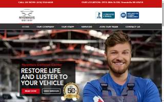 Nyenhuis Collision Center website