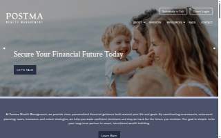 Postma Wealth Management website