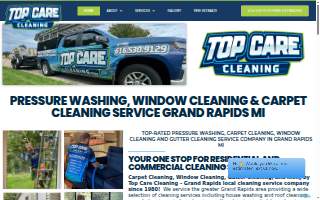 Top Care Cleaning Services of Grandville website