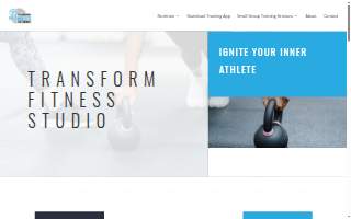 Transform Fitness Studio website