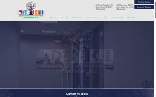 Associated Orthopedists of Detroit PC website