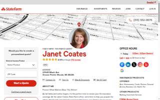 Janet Coates - State Farm Insurance Agent website