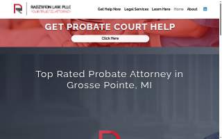 Radzwion Law, PLLC of Grosse Pointe Woods website