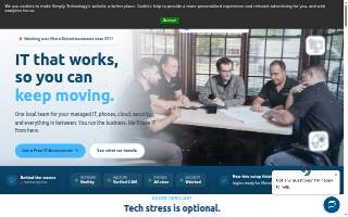 Simply Technology - VoIP Business Telephones, Managed Services, Cabling, Security Cameras website
