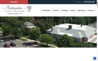 Verheyden Funeral Home website