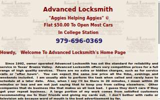 Advanced Locksmith website