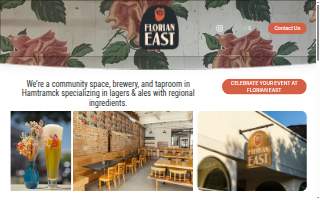 Florian East Lagers & Ales website