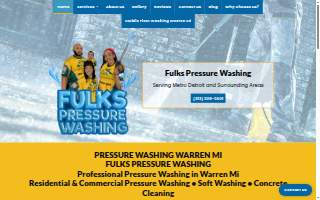 Fulks Pressure Washing website