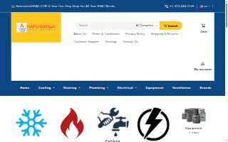 Hamtramck HVAC Supply website