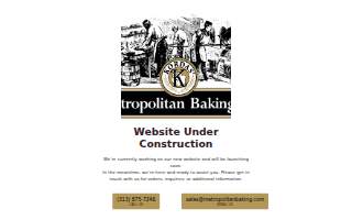 Metropolitan Baking Company website