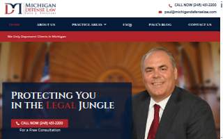 Michigan Defense Law | Criminal Attorney and DUI Lawyer website