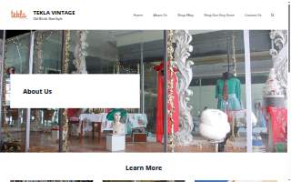 Tekla Vintage website