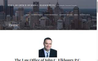 The Law Office of John C. Elkhoury P.C. website