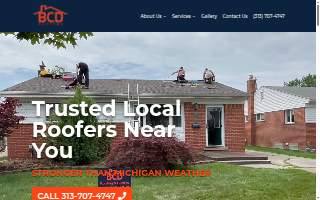 BCD Roofing website
