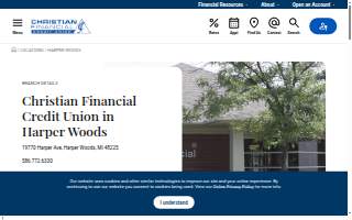 Christian Financial Credit Union of Harper Woods website