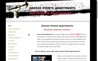 Grosse Pointe Apartments and Property Management website