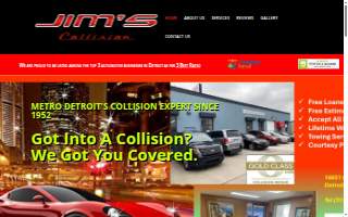 Jims Collision of Harper Woods website