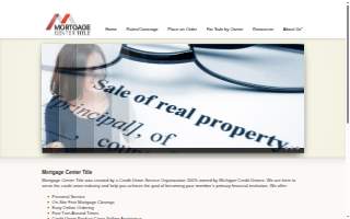 Mortgage Center Title website