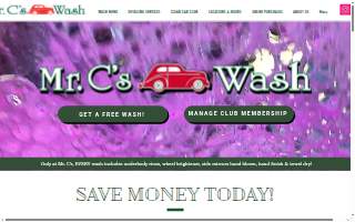 Mr.C's Car Wash website