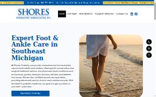 Shores Podiatry Associates of Harper Woods website