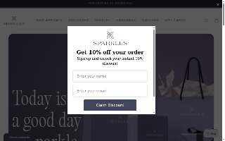 Sparkles Jewelry website