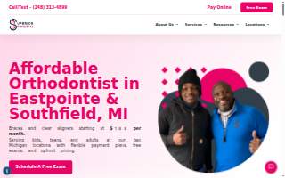 Superior Orthodontics - Eastpointe of Harper Woods website