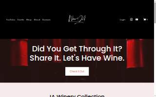 Wine With JA website