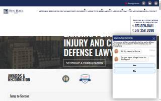 Ben Hall Law of Haslett website