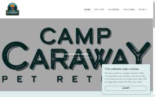 Camp Caraway Pet Retreat website