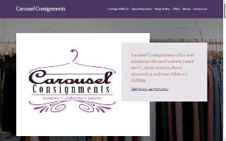 Carousel Consignments website