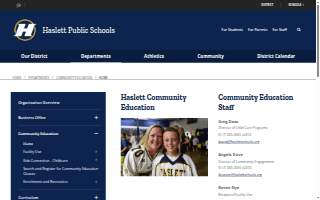 Haslett Community Education website