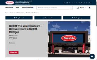 Haslett True Value Hardware website