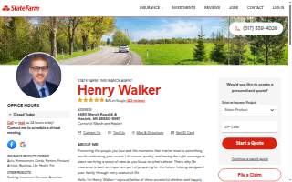 Henry Walker - State Farm Insurance Agent website