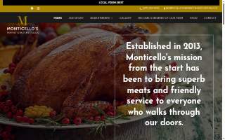 Monticello's Market & Butcher Block website