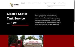 Sloan's Septic Tank Service of Haslett website