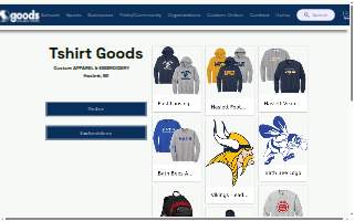 Tshirt Goods website