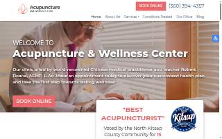Acupuncture Wellness website