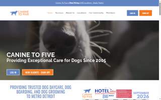 Canine To Five website
