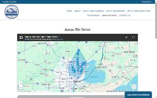 Harvey and Sons Septic Service website