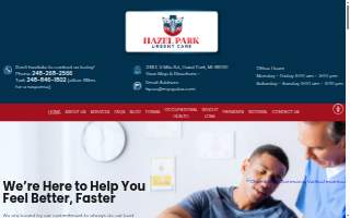 Hazel Park Urgent Care website