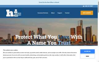 Hitchcock Insurance Agency website