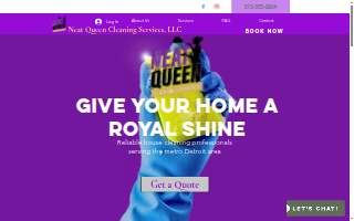 Neat Queen Cleaning Service website