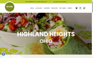 Beyond Juicery + Eatery of Highland Park website