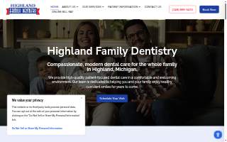 Highland Family Dentistry website