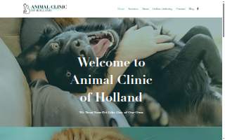 Animal Clinic of Holland PLLC website