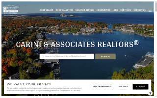 Carini Realtors website