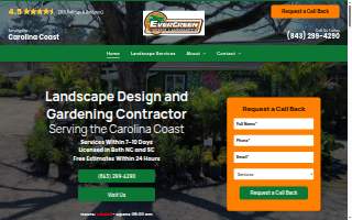 Evergreen Landscaping website