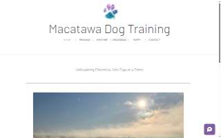 Macatawa Dog Training website