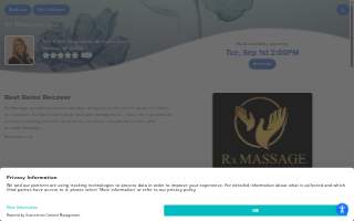 Rx Massage LLC. website